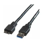 Roline Regular USB 3.0 to micro USB Cable Μαύρο 0.8m (11.02.8873) - Image 3