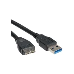 Roline Regular USB 2.0 to micro USB Cable Μαύρο 0.8m 1τμχ 11.02.8872 - Image 2
