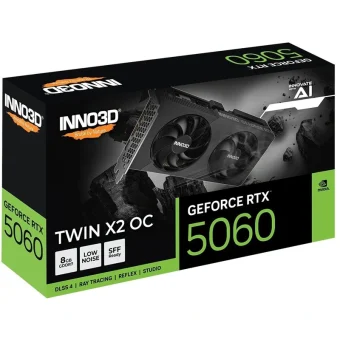 Inno 3D GeForce RTX 5060 8GB GDDR7 Twin X2 OC V2 Κάρτα Γραφικών N50602-08D7X-195071N