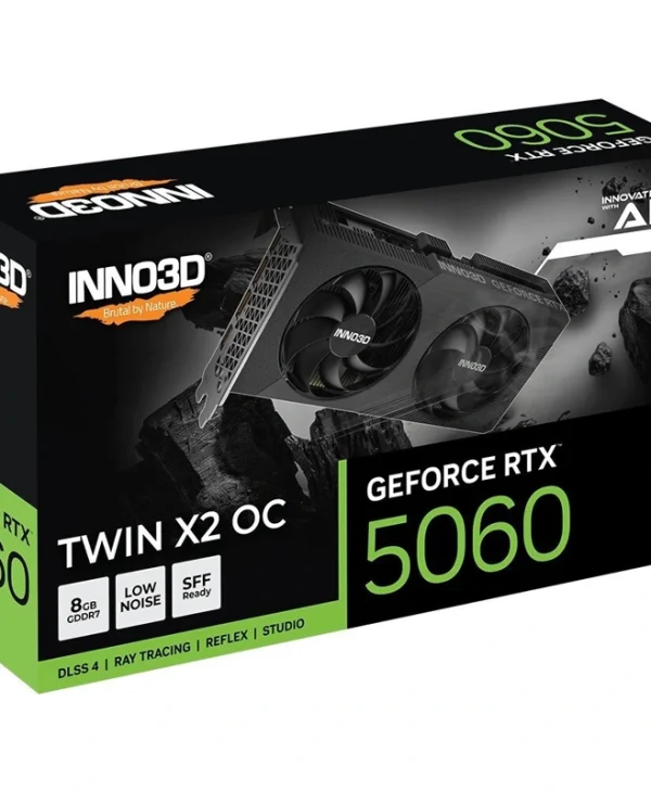 Inno 3D GeForce RTX 5060 8GB GDDR7 Twin X2 OC V2 Κάρτα Γραφικών N50602-08D7X-195071N
