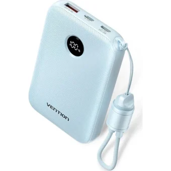 Vention FKAL0-C Power Bank 10000mAh 22.5W με Θύρα USB-A και Θύρα USB-C Γαλάζιο