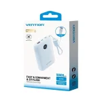 Vention FKAL0-C Power Bank 10000mAh 22.5W με Θύρα USB-A και Θύρα USB-C Γαλάζιο - Image 3