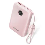 Vention Power Bank 10000mAh 22.5W με Θύρα USB-A και Θύρα USB-C Ροζ FKAP0-C