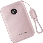 Vention Power Bank 10000mAh 22.5W με Θύρα USB-A και Θύρα USB-C Ροζ FKAP0-C - Image 3