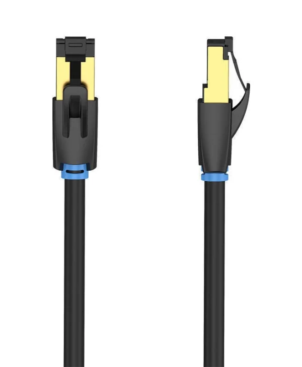 Vention S/FTP Cat.8 Καλώδιο Δικτύου Ethernet 1m Μαύρο 1τμχ IKABF