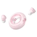 Vention T17 In-ear Bluetooth Handsfree Ακουστικά με Αντοχή στον Ιδρώτα και Θήκη Φόρτισης Ροζ NBRP0 - Image 3
