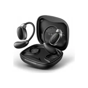 Vention OpenBeat 013 Open Ear Bluetooth Handsfree Ακουστικά με Αντοχή στον Ιδρώτα και Θήκη Φόρτισης Μαύρα NBSB0