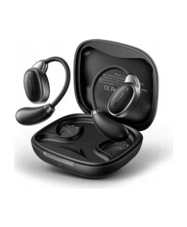 Vention OpenBeat 013 Open Ear Bluetooth Handsfree Ακουστικά με Αντοχή στον Ιδρώτα και Θήκη Φόρτισης Μαύρα NBSB0
