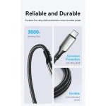 Vention LED USB 2.0 Cable USB-C male - USB-C 100W Μαύρο 1.2m (480MBPS) TAYBAV - Image 6