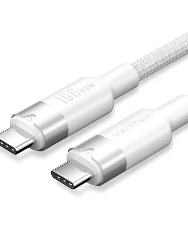 Vention It Cable Usb-c 3.2 Gen2 M-m 1.0m Braided Aluminum White Trgwf TRGWF