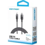 Vention USB 2.0 Cable USB-C male - USB-C 240W Μαύρο 2m TRIBH - Image 3