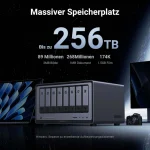Ugreen DXP8800 Plus NAS Tower με 8 θέσεις για SSD και 2 θύρες Ethernet 35127B - Image 2