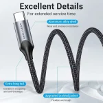 Vention USB 2.0 Cable USB-C male - 3.5mm female Γκρι 1m BGMHF - Image 3