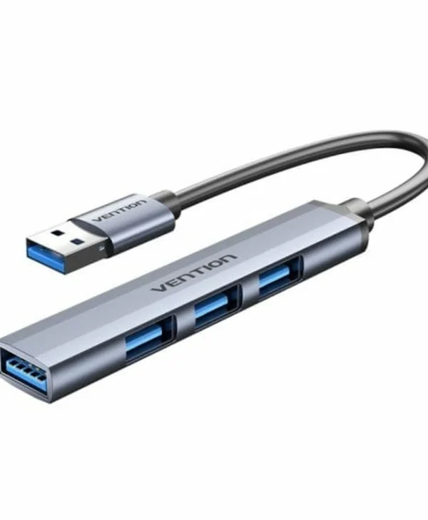 Vention USB 3.0 Hub 4 Θυρών με σύνδεση USB-A Γκρι CKOHB