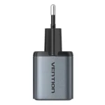 Vention Φορτιστής Χωρίς Καλώδιο GaN με Θύρα USB-A και Θύρα USB-C 30W Μαύρος FEWH0-EU - Image 2