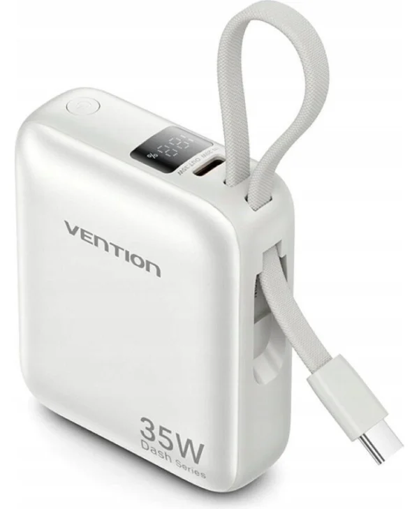 Vention Power Bank 10000mAh 30W με Θύρα USB-C Μπεζ FHEN0