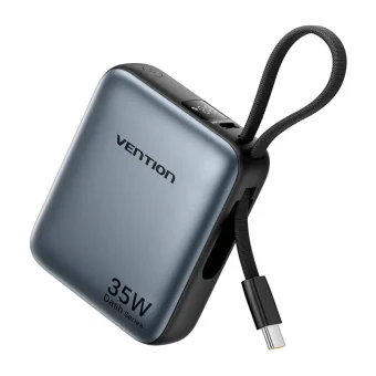 Vention Power Bank 10000mAh 30W με Θύρα USB-C Γκρι FHEH0