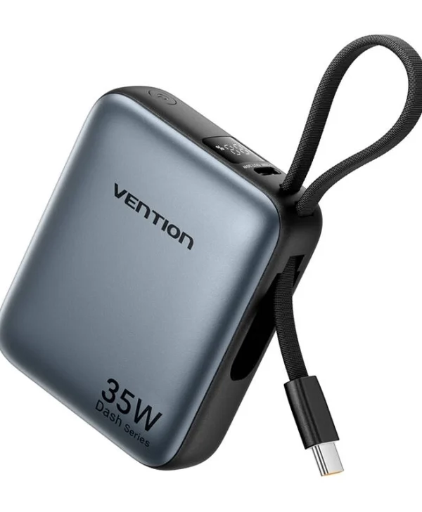 Vention Power Bank 10000mAh 30W με Θύρα USB-C Γκρι FHEH0
