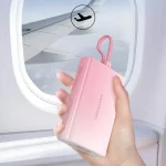Vention Power Bank 10000mAh 22.5W με Θύρα USB-A και Θύρα USB-C Χρυσό FHZJ0 - Image 8