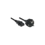 Manhattan IEC C13 - Schuko Cable 3m Μαύρο 328616