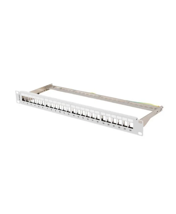 Lanberg Patch Panel 24port Keystone Gray Ppks-0924-s PPKS-0924-S