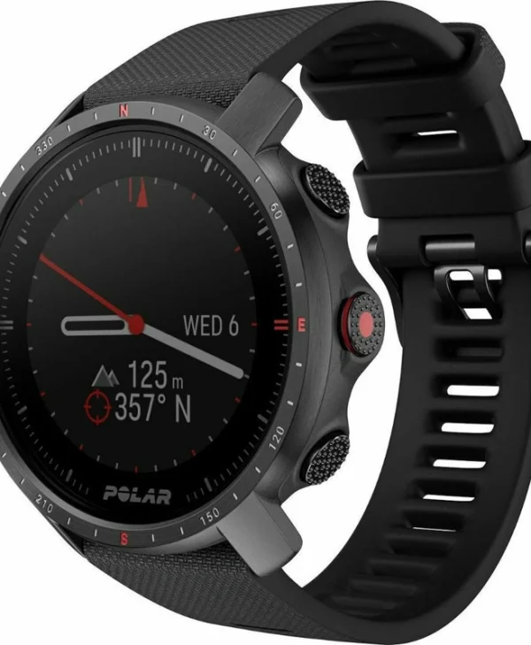 Polar Grit X Pro Αδιάβροχο Smartwatch με Παλμογράφο (Black) POLAR GRIT X PRO BLK M/L