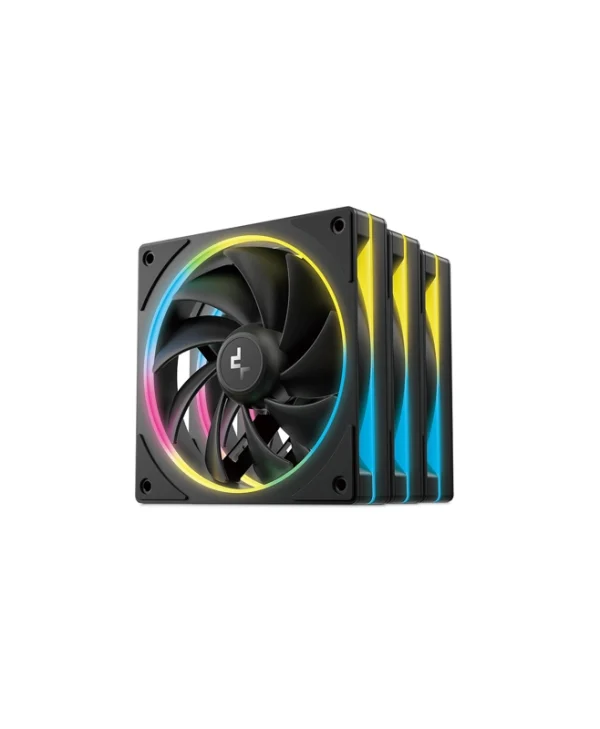 Deepcool FL12 3 IN 1 Case Fan 120mm με ARGB Φωτισμό και Σύνδεση 4-Pin PWM 3τμχ R-FL12SE-BKAPN3-G