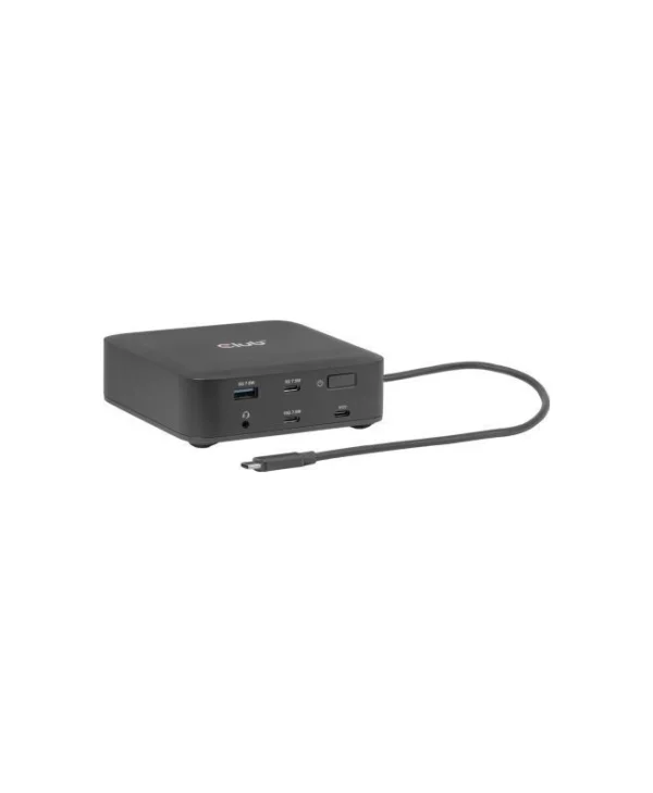 Club3D CSV-2542 USB-C Docking Station με HDMI/DisplayPort 4K PD Ethernet και σύνδεση 3 Οθονών Μαύρο