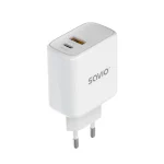 Savio Φορτιστής Χωρίς Καλώδιο με Θύρα USB-A και Θύρα USB-C 20W Power Delivery Λευκός (LA-12) - Image 4
