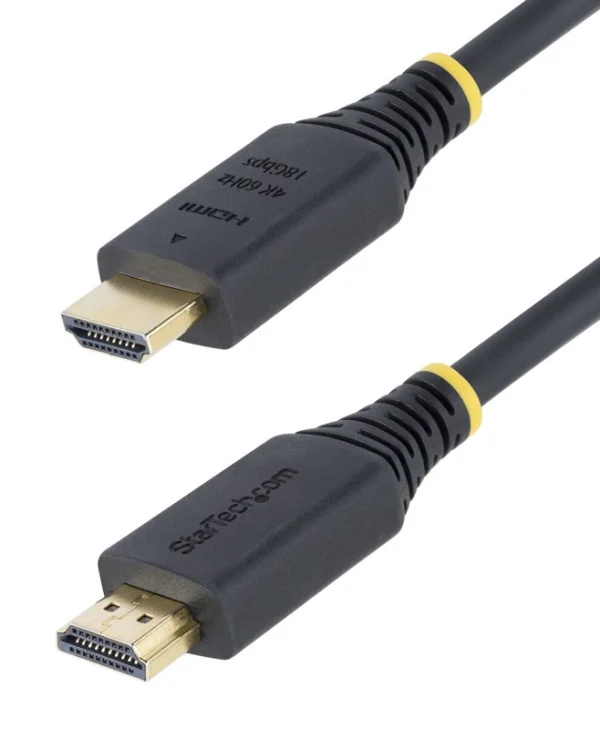 StarTech HDMI 2.0 Cable HDMI male - HDMI male 1.5m Μαύρο HDMI2CABLE-4K60-150C