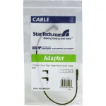 StarTech Καλώδιο 3.5mm male - 3.5mm male Μαύρο 0.3m (MU1MMS2RA) - Image 3