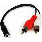 StarTech Μετατροπέας RCA 2x male σε 3.5mm female 1τμχ MUFMRCA