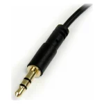 StarTech Καλώδιο 3.5mm male - 3.5mm male Μαύρο 0.3m (MU1MMSRA) - Image 2