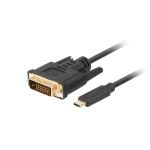 Lanberg USB 2.0 Cable USB-C male - DVI-D male Μαύρο 3m (CA-CMDV-10CU-0030-BK)