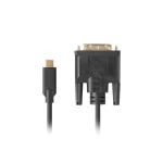 Lanberg USB 2.0 Cable USB-C male - DVI-D male Μαύρο 3m (CA-CMDV-10CU-0030-BK) - Image 2