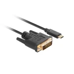 Lanberg USB 2.0 Cable USB-C male - DVI-D male Μαύρο 3m (CA-CMDV-10CU-0030-BK) - Image 3