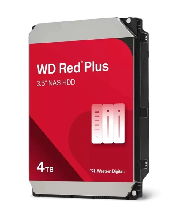 Western Digital Red Plus 4TB HDD Σκληρός Δίσκος 3.5" SATA III 5400rpm με 256MB Cache για NAS / Server WD40EFZZ