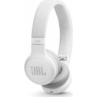 JBL Live 400BT Ασύρματα / Ενσύρματα On Ear Ακουστικά με 24 ώρες Λειτουργίας Λευκά JBLLIVE400BTWHT