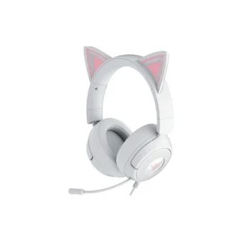 Razer Kraken Kitty V3 X Over Ear Gaming Headset με σύνδεση 3.5mm Quartz for Nintendo Switch / Nintendo Switch 2 / PC / PS5 / XBOX RZ04-05350300-R3M1