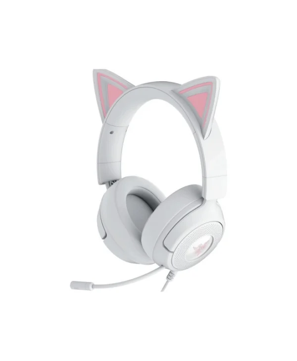 Razer Kraken Kitty V3 X Over Ear Gaming Headset με σύνδεση 3.5mm Quartz for Nintendo Switch / Nintendo Switch 2 / PC / PS5 / XBOX RZ04-05350300-R3M1