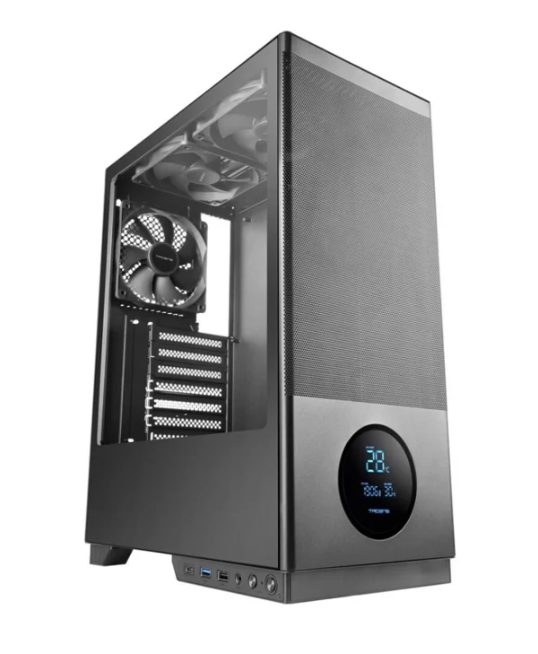 Tacens 2SAGITTA20 Midi Tower Κουτί Υπολογιστή με Πλαϊνό Παράθυρο Μαύρο TAC-2SAGITTA20