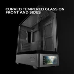 Mars Gaming MC-LCDPRO Gaming Midi Tower Κουτί Υπολογιστή με Πλαϊνό Παράθυρο Μαύρο TACMARS-MCLCDPRO - Image 7