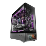 Mars Gaming MC-LCDPRO Gaming Midi Tower Κουτί Υπολογιστή με Πλαϊνό Παράθυρο Μαύρο TACMARS-MCLCDPRO - Image 9