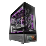 Mars Gaming MC-LCDPRO Gaming Midi Tower Κουτί Υπολογιστή με Πλαϊνό Παράθυρο Μαύρο TACMARS-MCLCDPRO - Image 11
