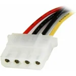 StarTech 15-Pin Sata - 4-Pin Molex Cable 0.3m Πολύχρωμο LP4SATAFM12 - Image 3