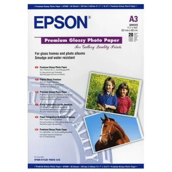 Epson Φωτογραφικό Χαρτί A3 255gr/m² για Εκτυπωτές Inkjet 20 Φύλλα C13S041315