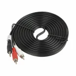 Lanberg Καλώδιο 3.5mm male - RCA male Μαύρο 5m (CA-MJRC-10CC-0050-BK) - Image 3