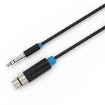 Vention Cable XLR female - 6.3mm male Μαύρο 2m (BBEBH)