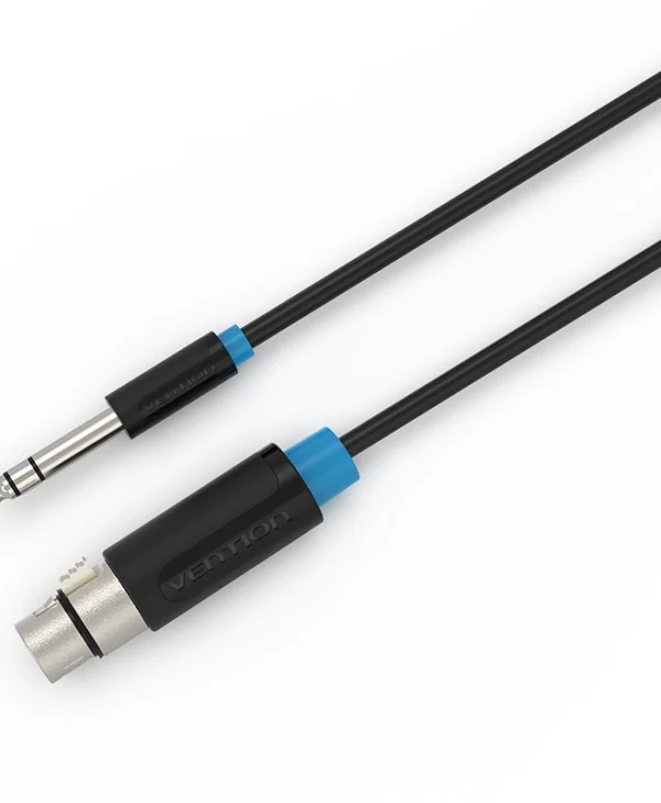 Vention Cable XLR female - 6.3mm male Μαύρο 2m (BBEBH)
