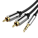 Vention Καλώδιο 3.5mm male - 2x RCA male Μαύρο 3m (056462) BCFBI - Image 2